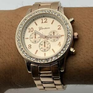 Rose Gold Geneva Men’s Watch